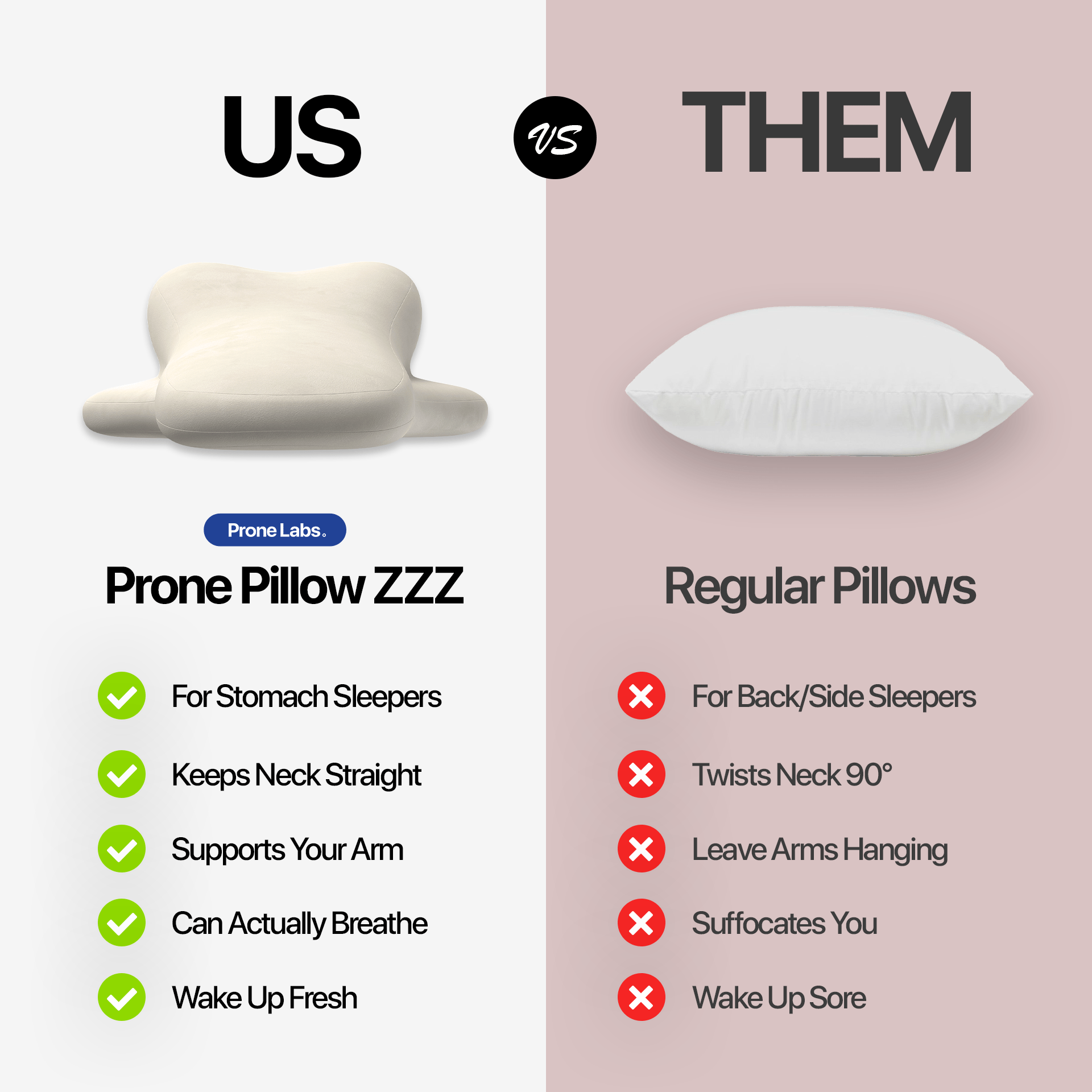 Prone Pillow ZZZ™ - Prone Cushion: The Ultimate Comfort Device for Lying Down